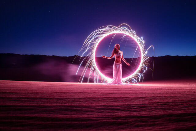 light painting example