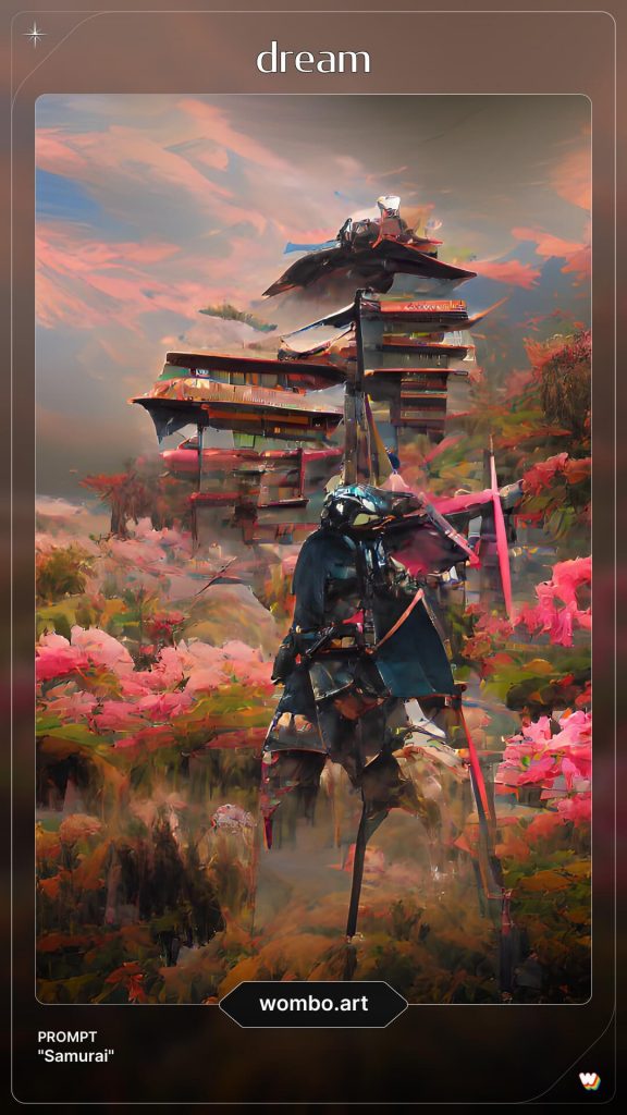 Samurai ai generated art